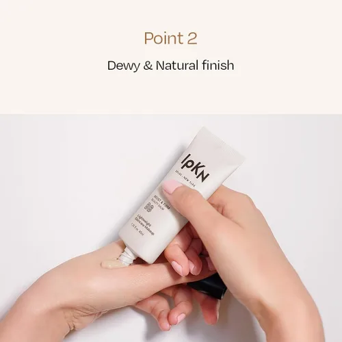 Vista 3 de IPKN Crema BB húmeda y firme – Crema BB diaria ultra hidratante con o sin SPF40 – Base facial ligera y no grasa con antioxidantes para una piel