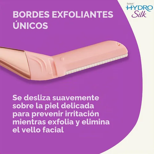 Vista 7 de Schick Hydro Silk Cuchillas de recambio de varita dermaplaning — Recargas, 6 estilo profesional