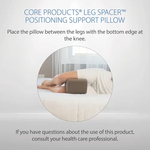 Vista 5 de Core Products Cojín ortopédico de soporte de rodilla de espuma espaciador de piernas, tamaño estándar, funda extraíble incluida