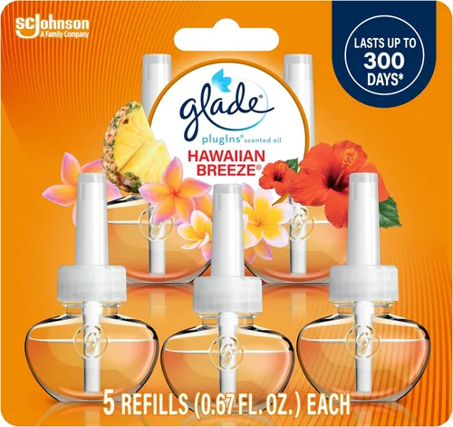 Vista 27 de Glade PlugIns - Repuestos de ambientador, aceites esenciales perfumados para el hogar y el baño, aroma Apple Cinnamon, 3.35 onzas líquidas, 5