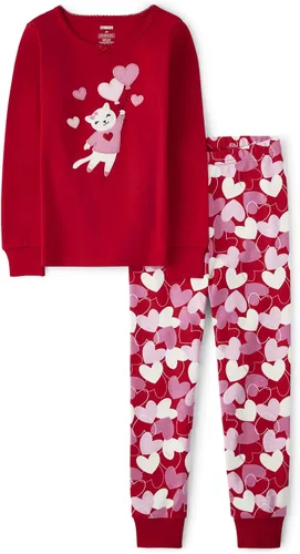 Vista 23 de Gymboree Conjunto de pijama unisex de algodón de Navidad de 2 piezas, niño grande, niño pequeño, gimnasio para bebé