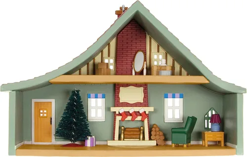 Vista 2 de Hallmark Keepsake Adorno de Navidad 2023, casas y tiendas nostálgicas tradicionales Tudor 2023, regalos para ella