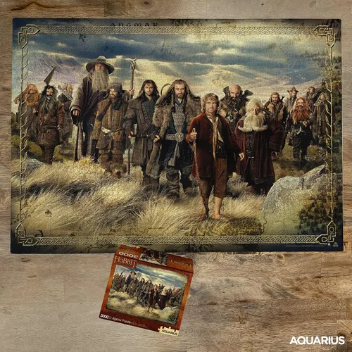 Vista 3 de AQUARIUS The Hobbit - Rompecabezas de 3000 piezas, sin deslumbramiento, ajuste de precisión, mercancía y coleccionables con licencia oficial de The