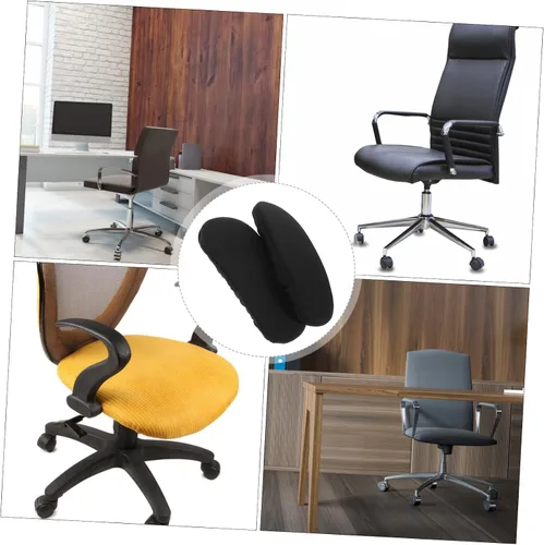 Vista 6 de FOMIYES 1 par de fundas de brazo para silla de oficina, funda de repuesto para silla de oficina, fundas de brazo para sillas de escritorio, funda