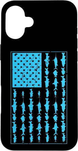 Vista 25 de Funda de regalo para iPhone 17 con bandera americana para hombre de agua salada de agua salada