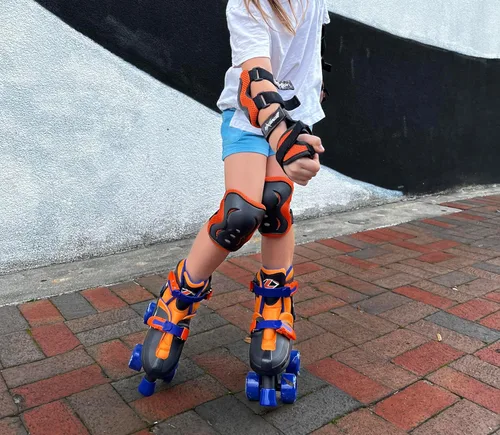 Vista 5 de Lenexa Go GRO - Paquete de patines cuádruples ajustables, patines para niños y niñas