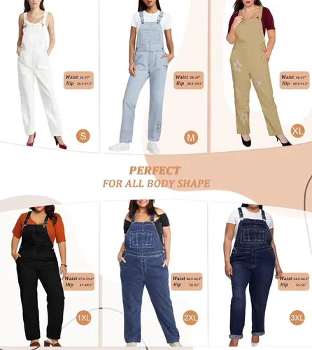 Vista 4 de Hybrid & Company Overol casual elástico cómodo para mujer