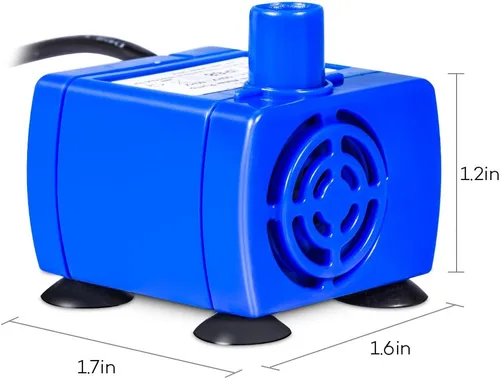 Vista 3 de Bomba de repuesto para fuente de flores y gatos, sumergible de 12 V, motor eléctrico compatible ultra silencioso, fuente de bebida para mascotas