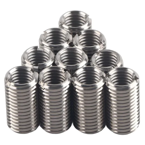 Vista 38 de 10 piezas de inserción de rosca autorroscante, tuerca reductora de acero inoxidable de 0.236 in hembra M3x0.0.197 in macho M5x0.0.315 in