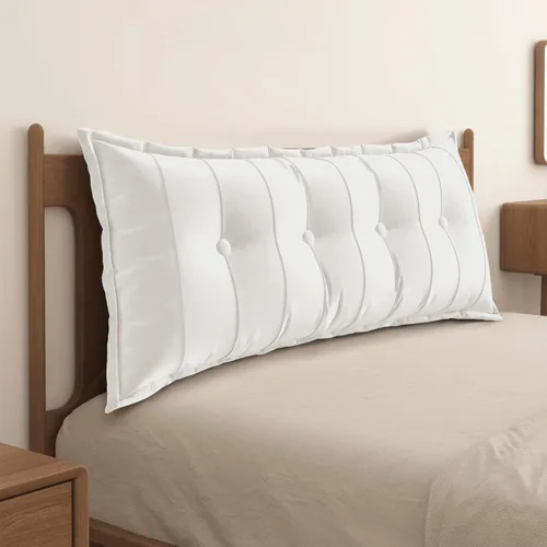 Vista 22 de WOWMAX Almohada rectangular para cabecero, almohada para respaldo de cama, almohada para sentarse en la cama, almohada de apoyo para la espalda