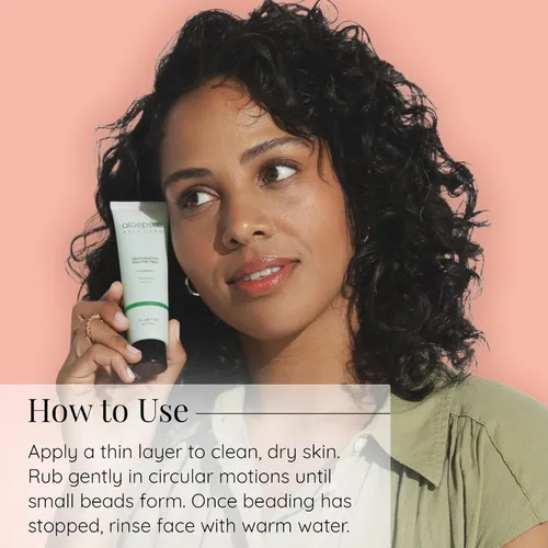 Vista 5 de Aloette Gel exfoliante para la cara, exfoliación de enzimas restauradoras (2 onzas), gel exfoliante para piel hidratada, exfoliación facial de aloe