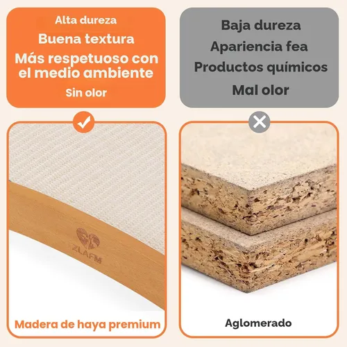 Vista 3 de Cama rascador de sisal extra grande para gatos, poste rascador duradero para gatos con hamaca para gatos de interior, tumbona y dormir y arañazos