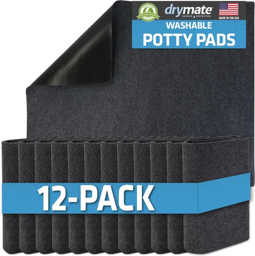 Vista 11 de Drymate Paquete de 2 almohadillas lavables para orina de perros (29"x36"), impermeables, absorbentes, antideslizantes, reutilizables, alfombrillas