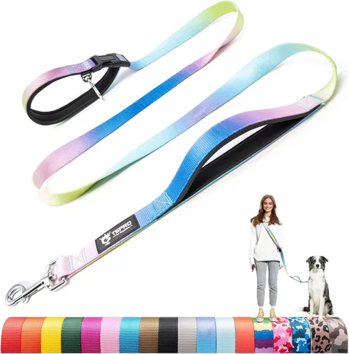 Vista 16 de TSPRO Correa táctica para perro, manos libres, resistente, ajustable, con mango acolchado y cierre de seguridad de metal para caminar, correr