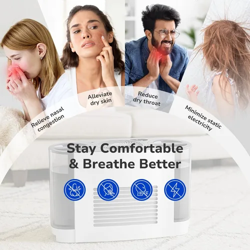 Vista 6 de Fil-fresh MD1-0034 - Mecha de repuesto para humidificador de repuesto, filtro de repuesto compatible con humidificador evaporativo Vornado Evap40