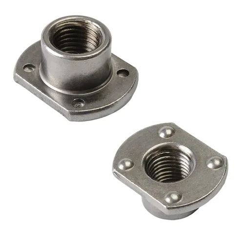 Vista 8 de MroMax Tuercas de soldadura, M6 Tab Base UNC Tornillo de máquina de acero al carbono 2 Proyección Plata 10Pcs