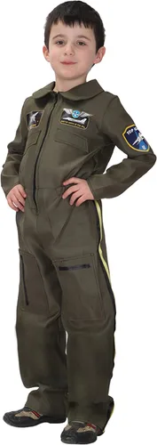 Vista 4 de Conjunto de disfraces de Halloween para niños de combate de la fuerza aérea