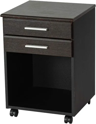 Vista 14 de Nakabayashi AMD-8045-DM - Escritorio de oficina, 31.496 x 17.717 in, grano de madera oscura