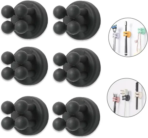 Vista 9 de Portacepillos de dientes de silicona para baños, soporte de afeitar para ducha, soporte de cepillado de dientes, soporte de pared para cepillo