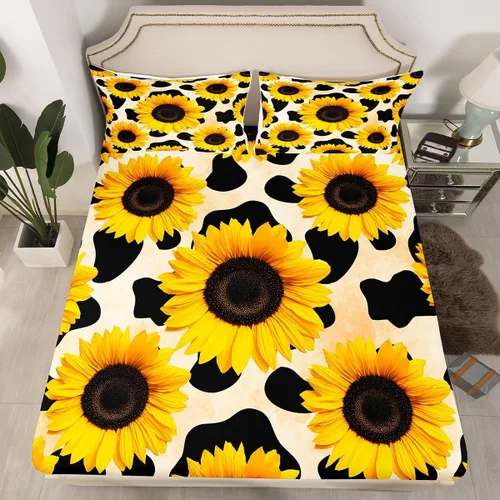 Vista 41 de Ropa de cama de 2 piezas, estilo rústico de granja, juego de ropa de cama para adolescentes y adultos, sábanas bajeras, ropa de cama ajustable