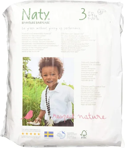 Vista 4 de Nature Babycare – Pañales sin cloro, 244343, talla 3, 1, 4