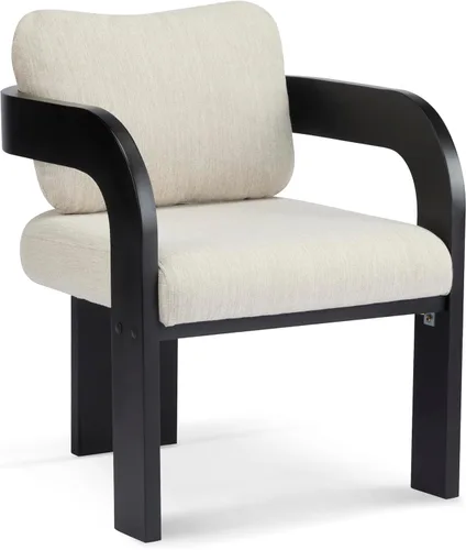 Vista 7 de Christopher Knight Home Yorick - Juego de 2 sillas de comedor modernas con cojín, juego de sillones de comedor de madera maciza, respaldo curvado