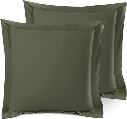 Vista 6 de Nestl Juego de 2 fundas tipo sham de almohada suaves - Fundas de almohada de microfibra de doble cepillado - Fundas de almohada de cama premium