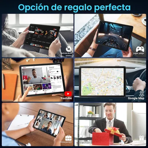 Vista 8 de Tablet Android 15 de 10 pulgadas, 24 GB de RAM, 128 GB ROM 1 TB Expand, procesador Octa-Core, pantalla táctil Widevine L1 HD IPS, WiFi 6 BT5.3 Dual