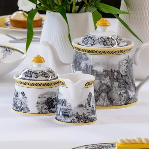 Vista 3 de Villeroy & Boch Audun Ferme - Tetera de 37 onzas, porcelana premium, fabricada en Alemania
