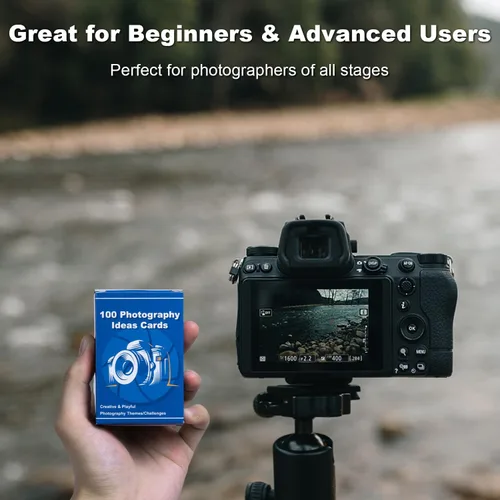 Vista 6 de 100 tarjetas de ideas para fotografía: accesorios de fotografía para sesión de fotos, regalos de fotógrafo para hombres y mujeres, únicos
