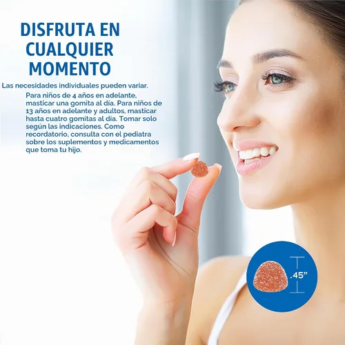 Vista 4 de Natural Vitality Gomitas de magnesio calmantes 330 mg por porción