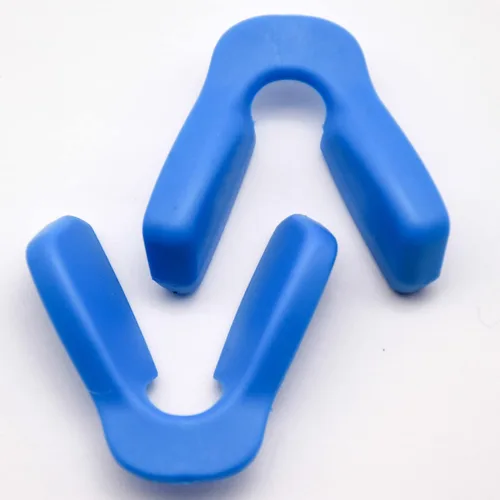 Vista 2 de Imytpft 2 Blue CompatibleCompatibleReplacement Silicone Nose Pads 2 Pieces For Oakleys Jawbreaker Earsocks