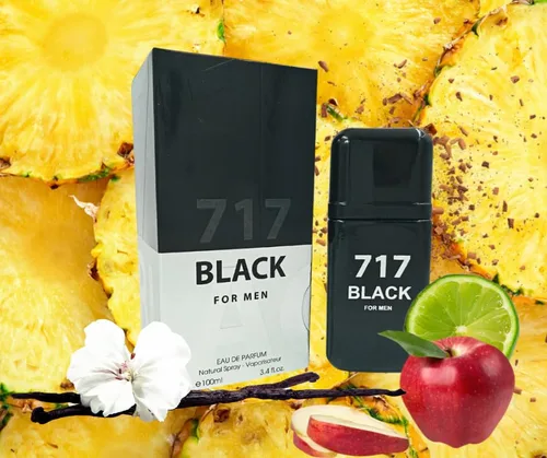 Vista 3 de Generic POUR HOMME 717 BLACK PARA HOMBRE EAU DE PARFUM 3.4 FL OZ. Ambar Amaderado Fragancia para Hombre.