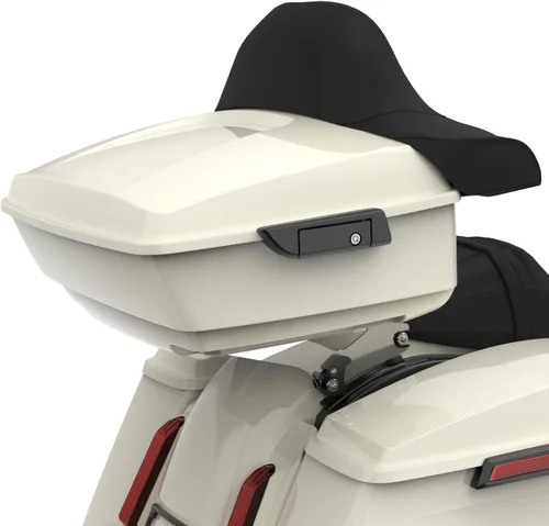 Vista 38 de Moto Onfire King Tour - Maletero con almohadilla de respaldo para Harley Touring 1997+ (Barracuda Silver)