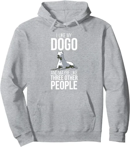 Vista 3 de Dogo Argentino Dog Pet Love Rescue Retro Hombres Mujeres Bark Pullover Hoodie