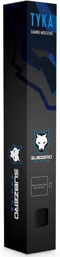 Vista 7 de Tapete para mouse SubZERO Gaming TYKA con bordes cosidos (negro), Negro