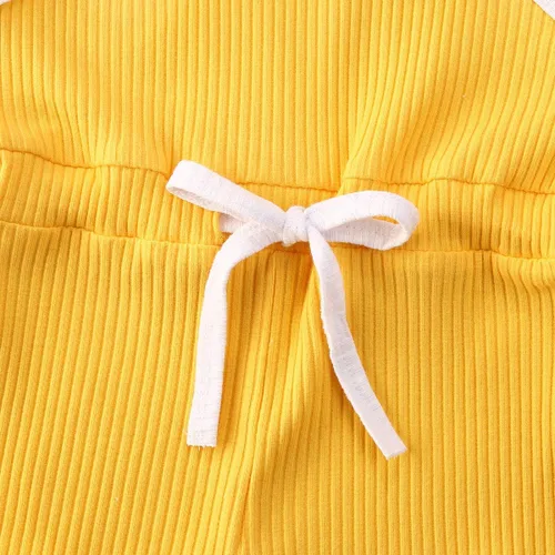 Vista 6 de VISGOGO Mameluco para bebés y niñas, monos sólidos, sin mangas, con cinturón, ropa de bebé, trajes
