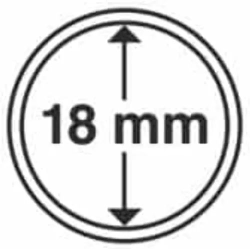 Vista 3 de 0.709 in-Dime, cápsulas de monedas, paquete de 10