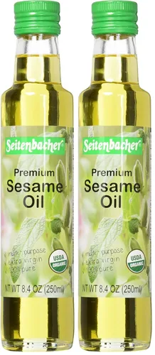 Vista 5 de Seitenbacher Aceite orgánico, aceite de sésamo premium, 8.4 onzas, 2