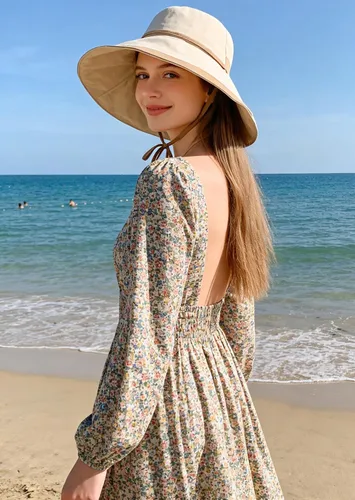 Vista 6 de Sombreros de sol para mujer, ala ancha grande, protección UV, protección UV, sombrero de pesca al aire libre, gorra de playa plegable