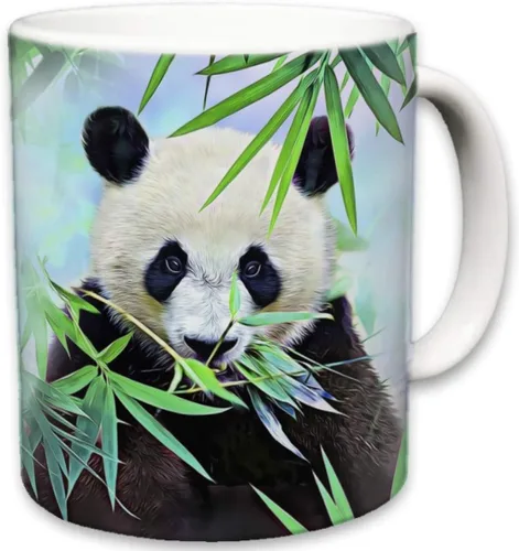 Vista 10 de Taza de leopardo Tazas de viaje de cerámica de animales lindos Taza para amantes del café Diseño de leopardos Gran regalo novedoso Ropa