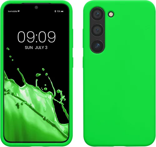Vista 257 de kwmobile Funda compatible con Samsung Galaxy S9 - Funda de silicona TPU con acabado suave - Blue Reef