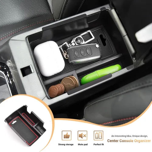 Vista 2 de YEE PIN Organizador de consola central para Dodge Hornet 2023 2024 2025 Hornet GT Organizador de consola del medio Hornet GT Plus Bandeja de consola