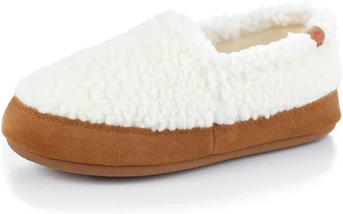 Vista 20 de Acorn - Pantuflas estilo mocasín para mujer Hojas marrones y rosadas