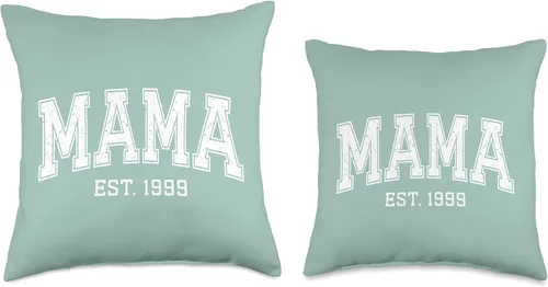 Vista 3 de Mama Est 1999 Custom Mom Personalized Mothers Day Customized Throw Pillow