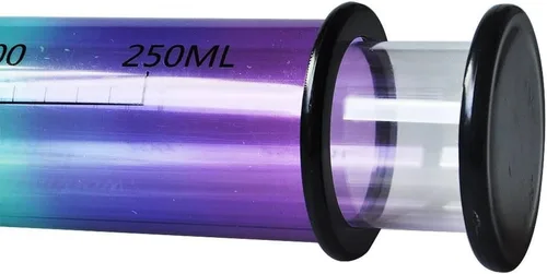 Vista 2 de Moonight Jeringas de 8.5 fl oz Inyector de enema de intestino para limpieza de colon relax e higiene anal para herramienta SM (arcoíris)
