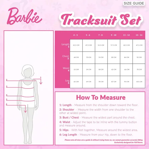 Vista 7 de Barbie Conjunto deportivo para niñas, sudadera con capucha y pantalones deportivos para niñas