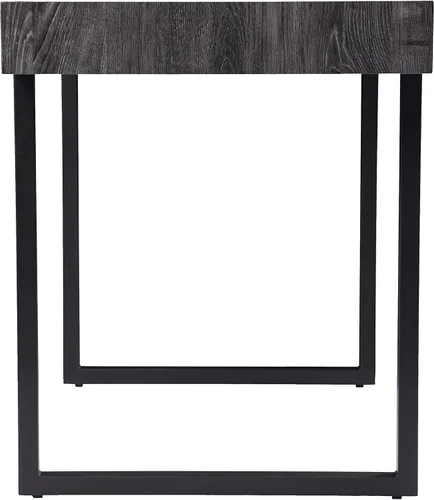 Vista 7 de SEI Furniture Harkriven - Escritorio para espacios pequeños, color negro