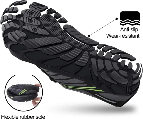 Vista 3 de SEEKWAY - Zapatos de agua unisex, de secado rápido, tipo calcetín y con sensación de pie descalzo para adultos, para playa, natación, río, piscina