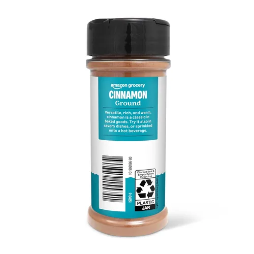 Vista 4 de Amazon Grocery, Canela molida, 2,5 onzas (anteriormente Happy Belly, el empaque puede variar)
